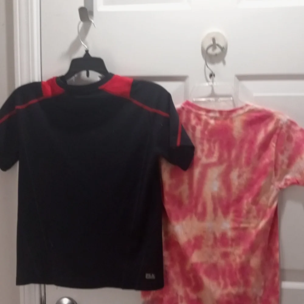 Fila Sz Boys Med 10/12  Two T Shirts